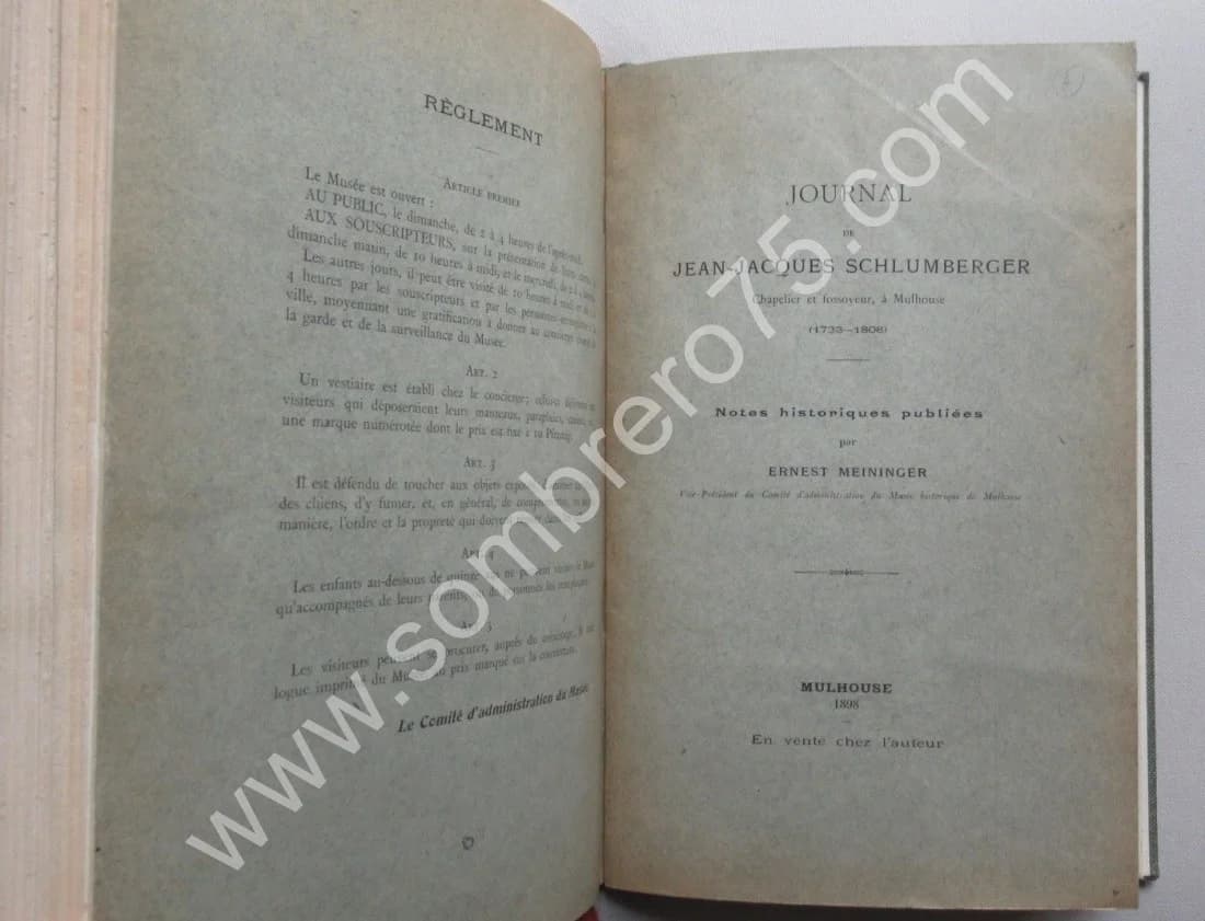 Bulletin Historique du Musée de Mulhouse 1897-1904 et 1906 - Image 13