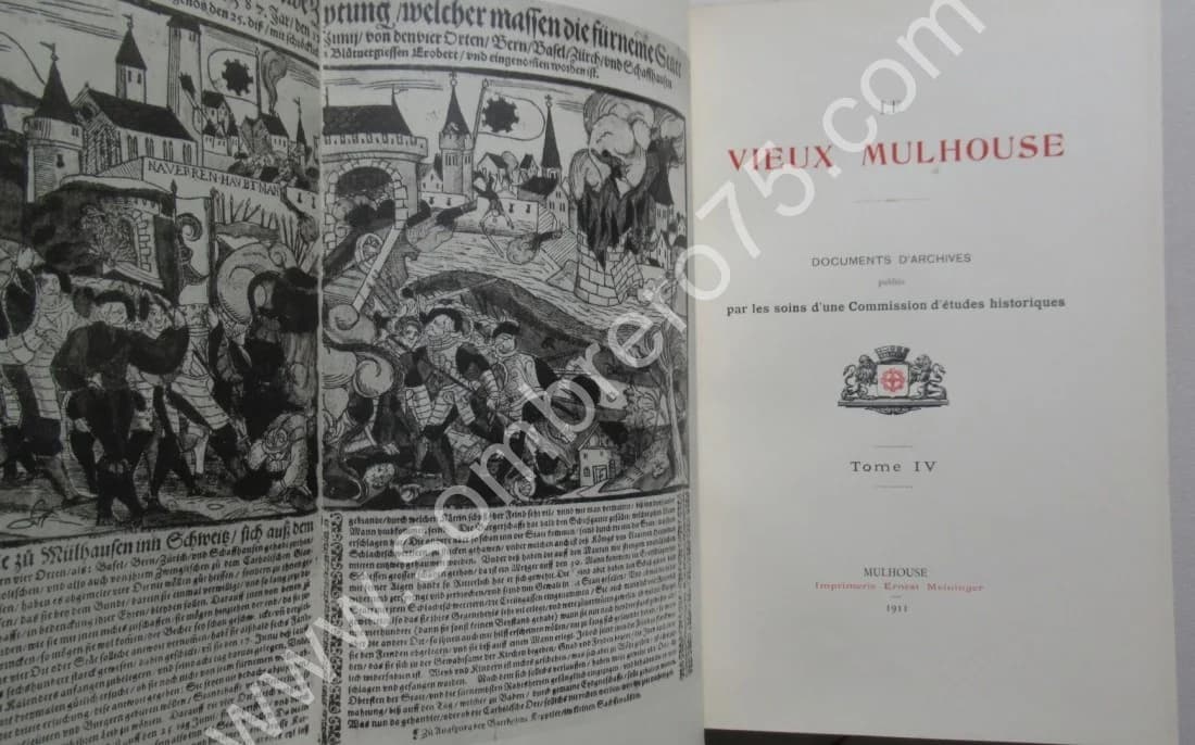Le Vieux Mulhouse. Documents d'Archives publiés par les soins d'une commission d'études historiques 5 Tomes - Image 12