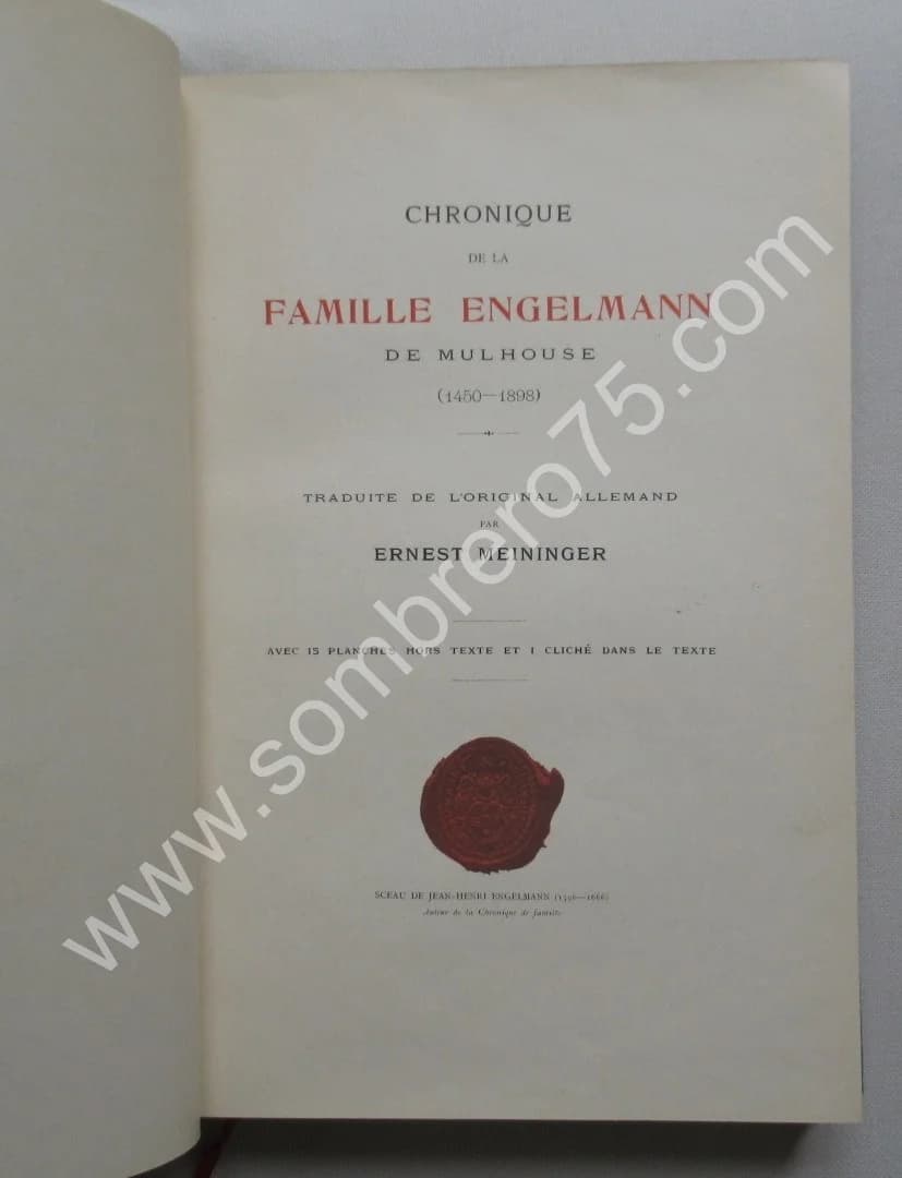 Le Vieux Mulhouse. Documents d'Archives publiés par les soins d'une commission d'études historiques 5 Tomes - Image 16