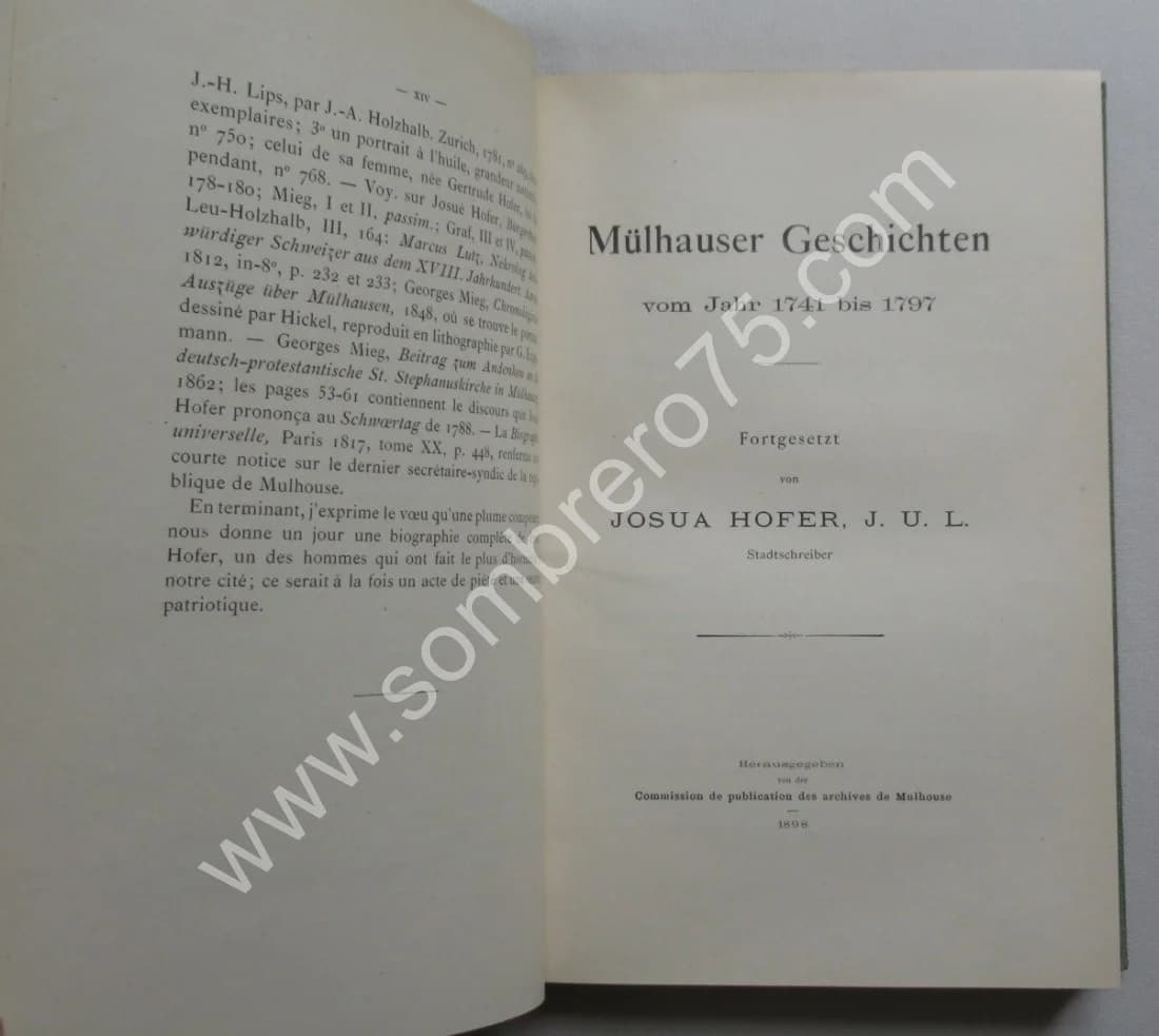 Le Vieux Mulhouse. Documents d'Archives publiés par les soins d'une commission d'études historiques 5 Tomes - Image 10