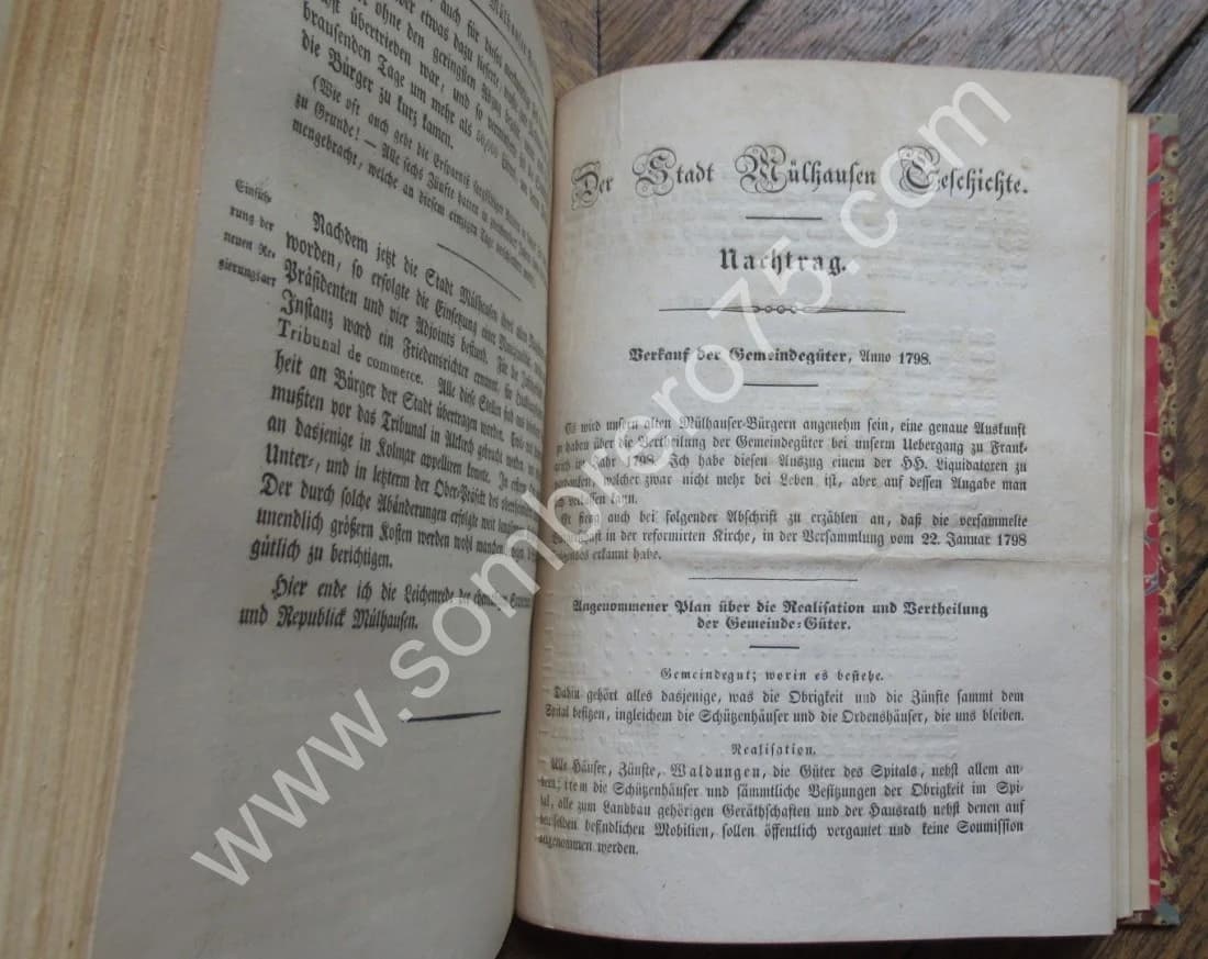 Der Stadt Mülhausen Geschichte bis zum Jahr 1816 et 1817 - 2 Tomes - Image 5