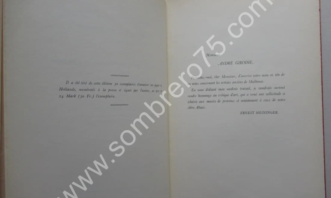 Les Anciens Artistes Peintres et Décorateurs Mulhousiens jusqu'au XIXe. E. MEININGER - Image 10