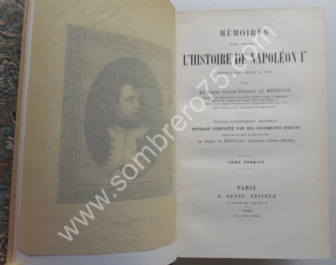 Mémoires pour servir à l'histoire de Napoléon 1er - 3 Tomes - Image 2