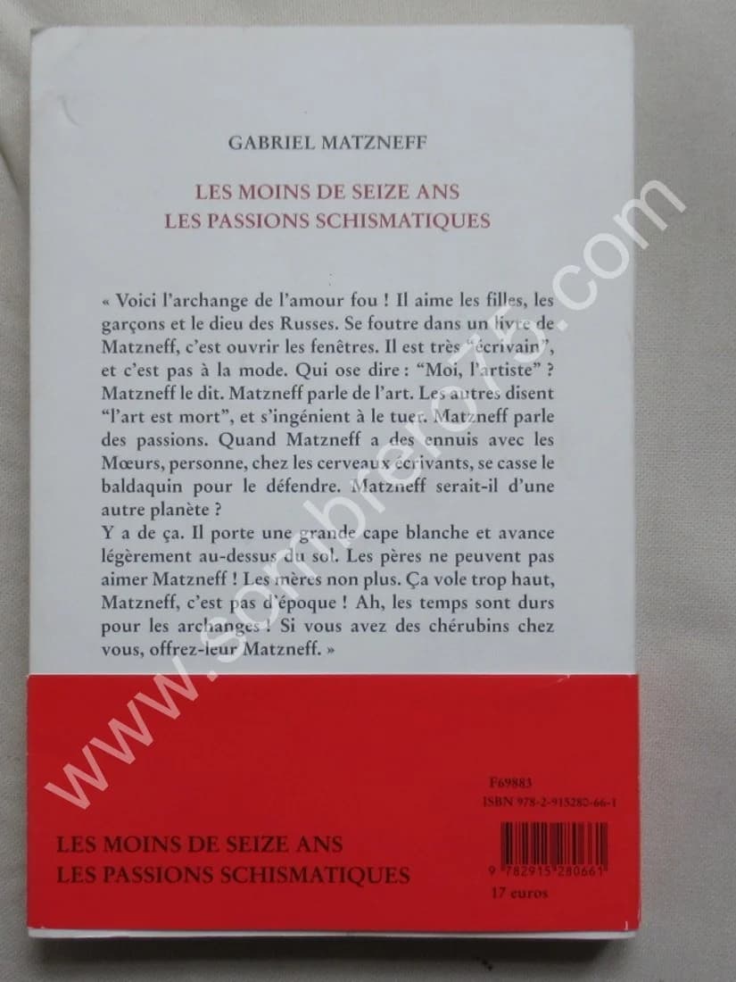 Les moins de Seize ans - les Passions Schismatiques