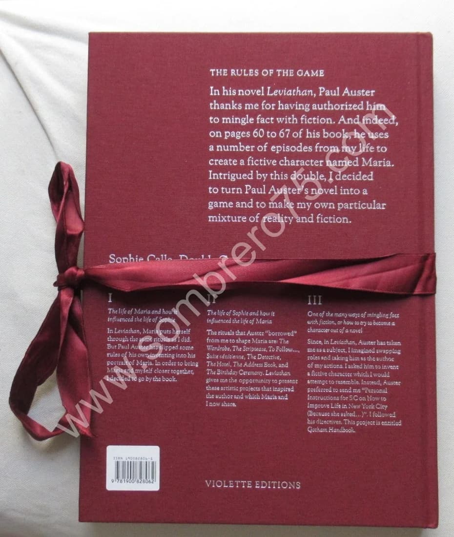 Double Game. Sophie CALLE - Image 8