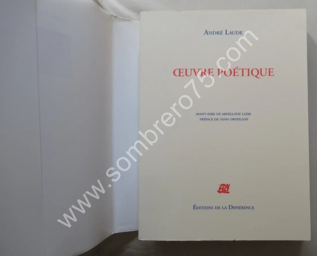 Oeuvre Poétique. André LAUDE - Image 3