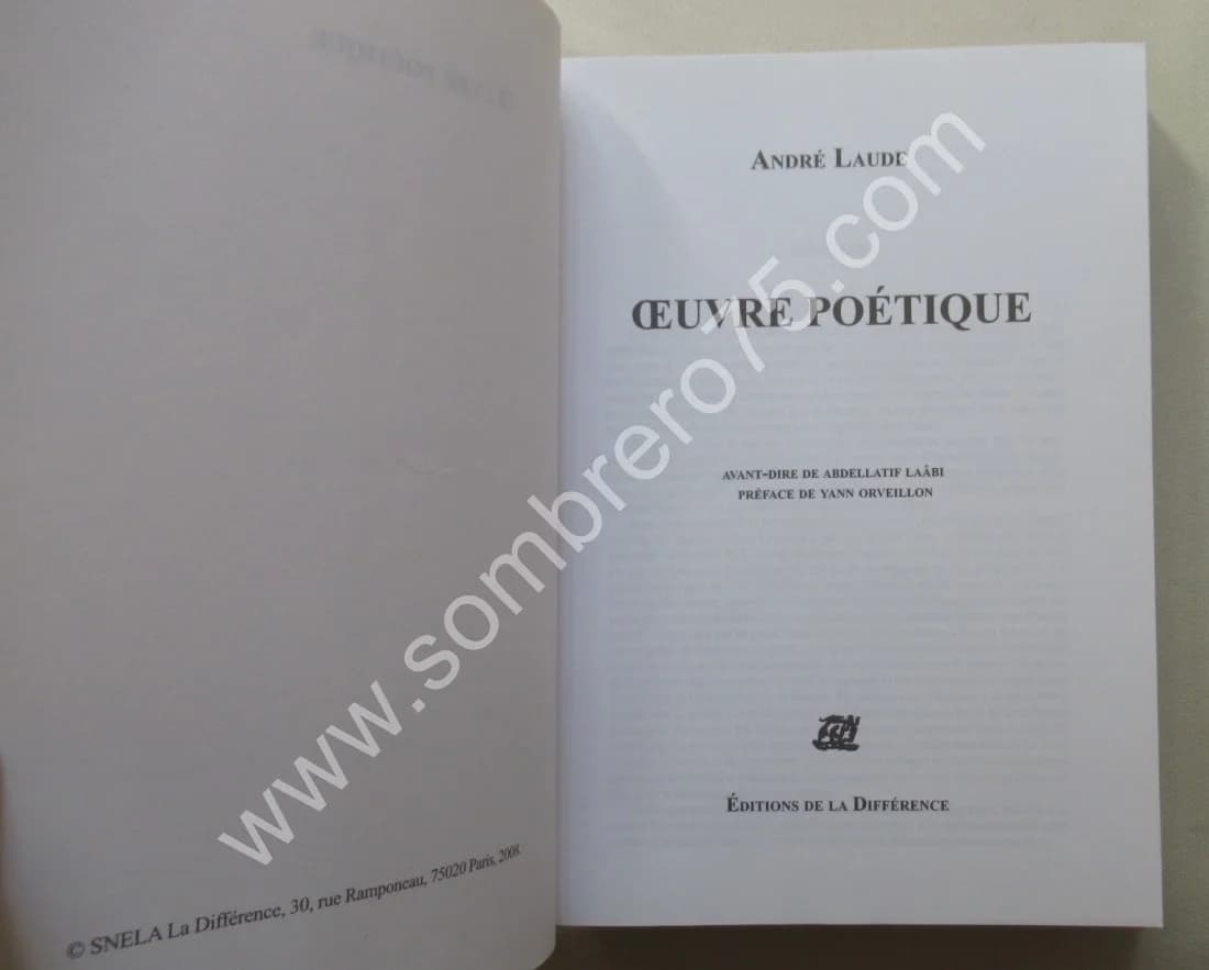 Oeuvre Poétique. André LAUDE - Image 4