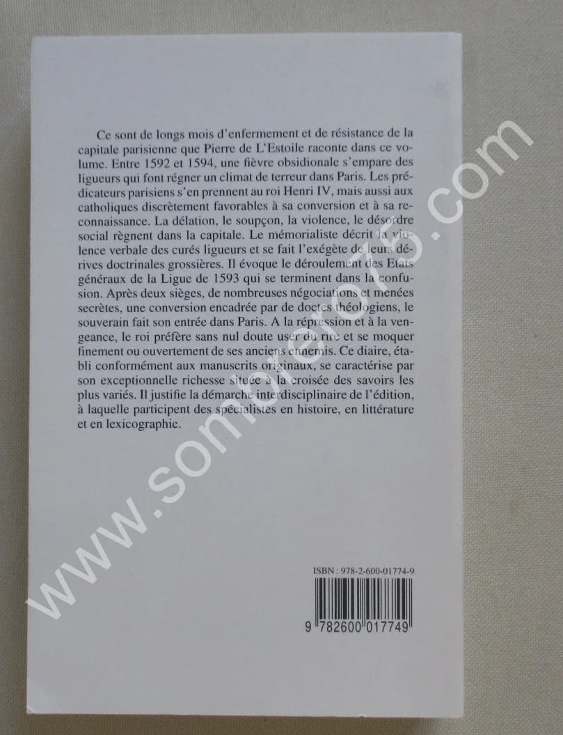 Pierre de l'ESTOILE. Journal du Règne de Henri IV. 4 Tomes - Image 5