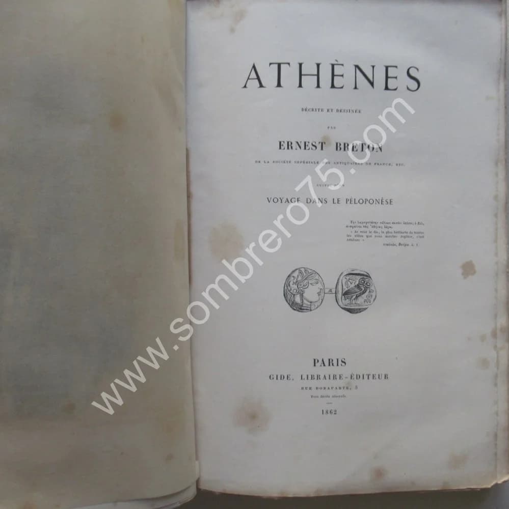 ATHENES. 1862. Voyage dans le Péloponèse - Image 3
