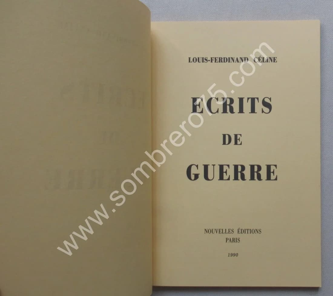 Louis Ferdinand CELINE. Ecrits de Guerre - Image 3