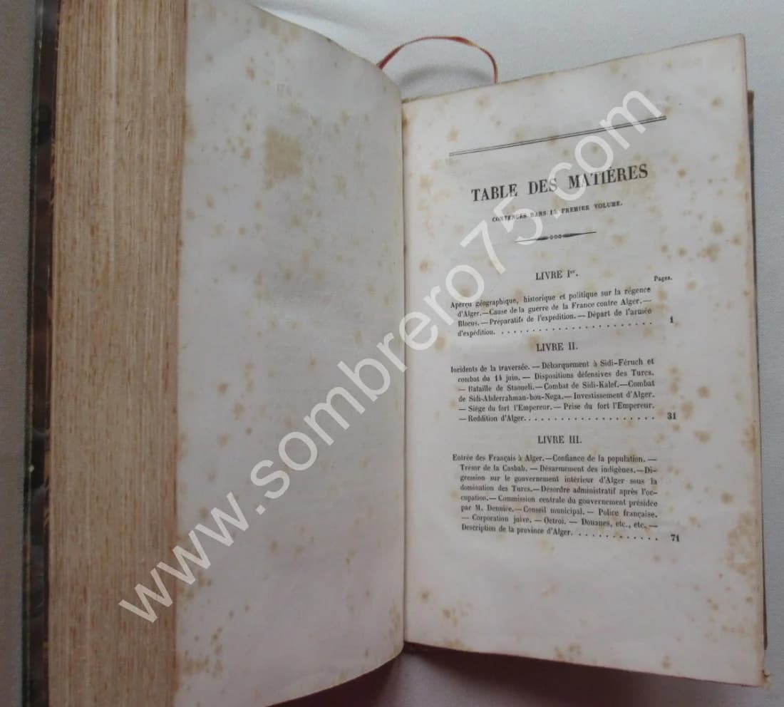PELLISSIER DE REYNAUD. Annales Algériennes- 3 Tomes - Image 16