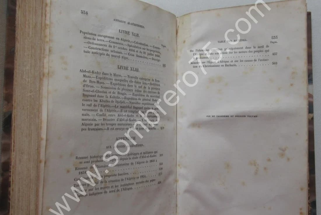 PELLISSIER DE REYNAUD. Annales Algériennes- 3 Tomes - Image 18