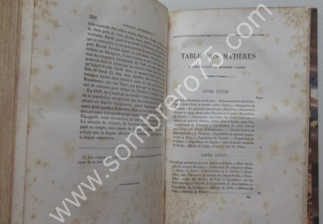 PELLISSIER DE REYNAUD. Annales Algériennes- 3 Tomes - Image 19