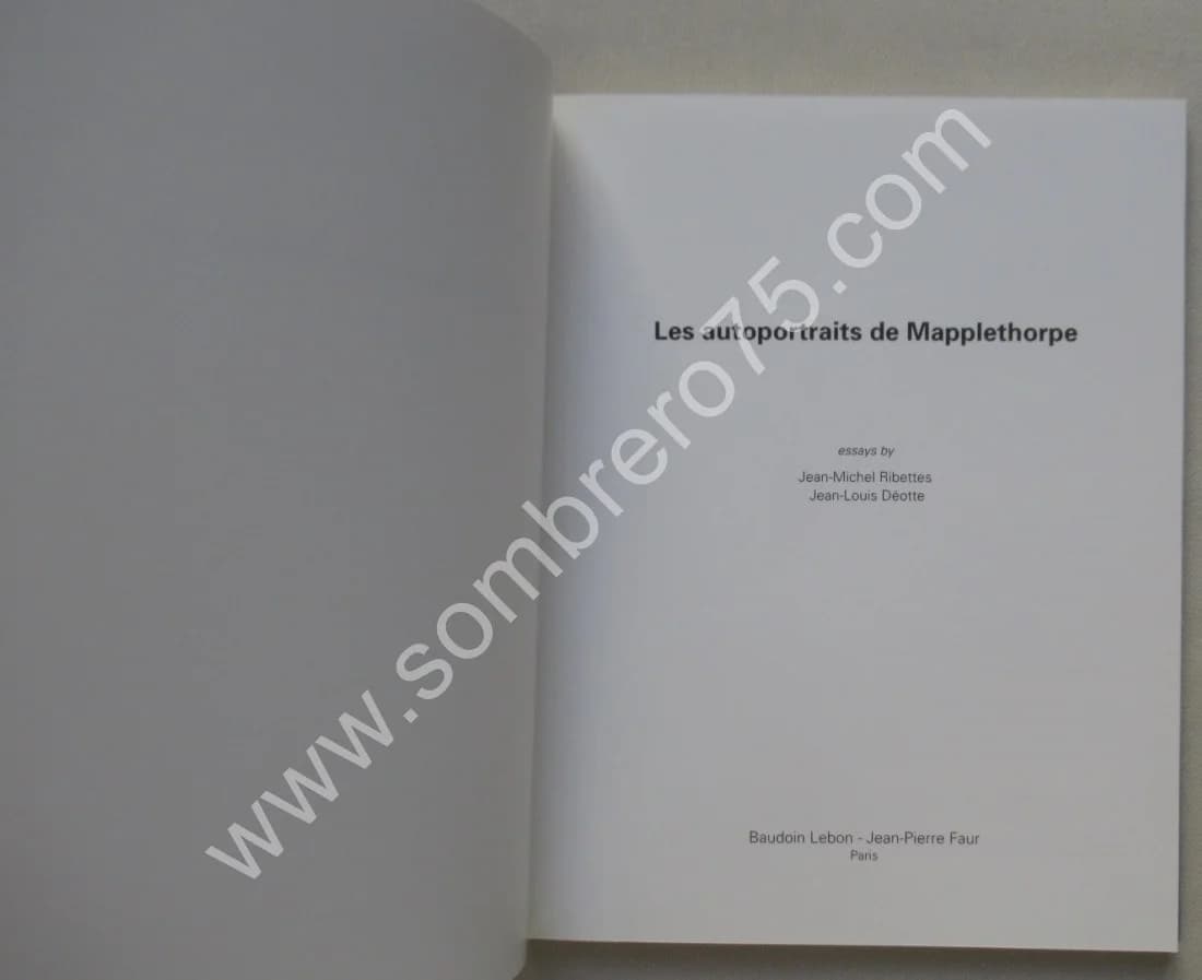 Les Autoportraits de Mapplethorpe. Paris 1996 - Image 7