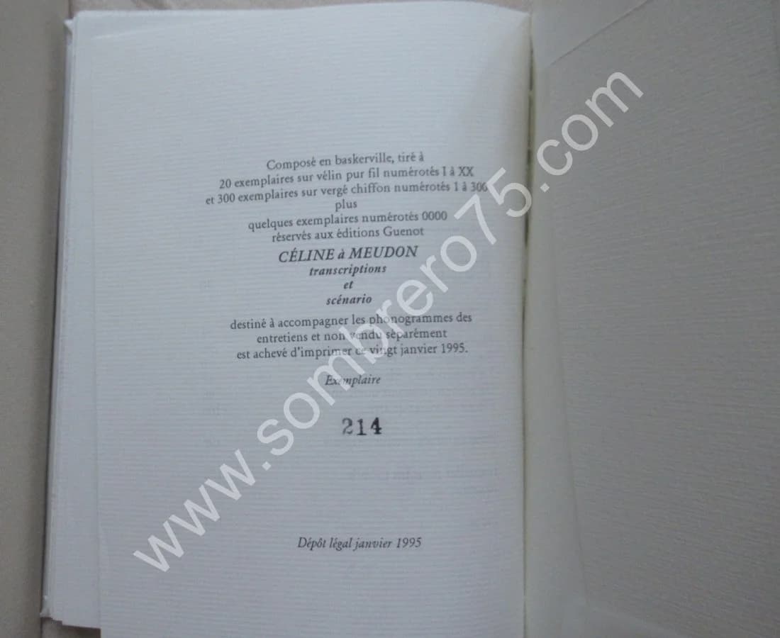 Céline à Meudon. Transcription des entretiens suivies de Bagatelles pour un toubib - Image 8