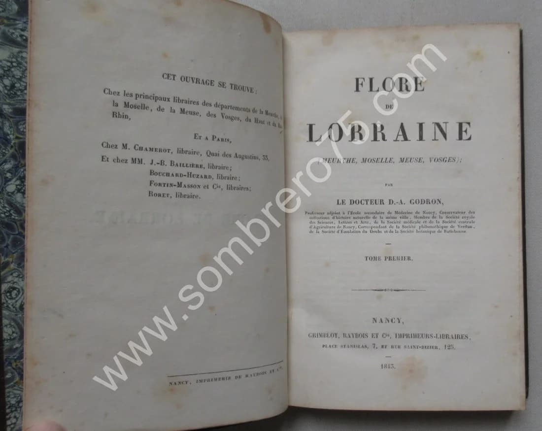Dr D.A. GODRON. Flore de Lorraine- 3 Tomes - Image 3