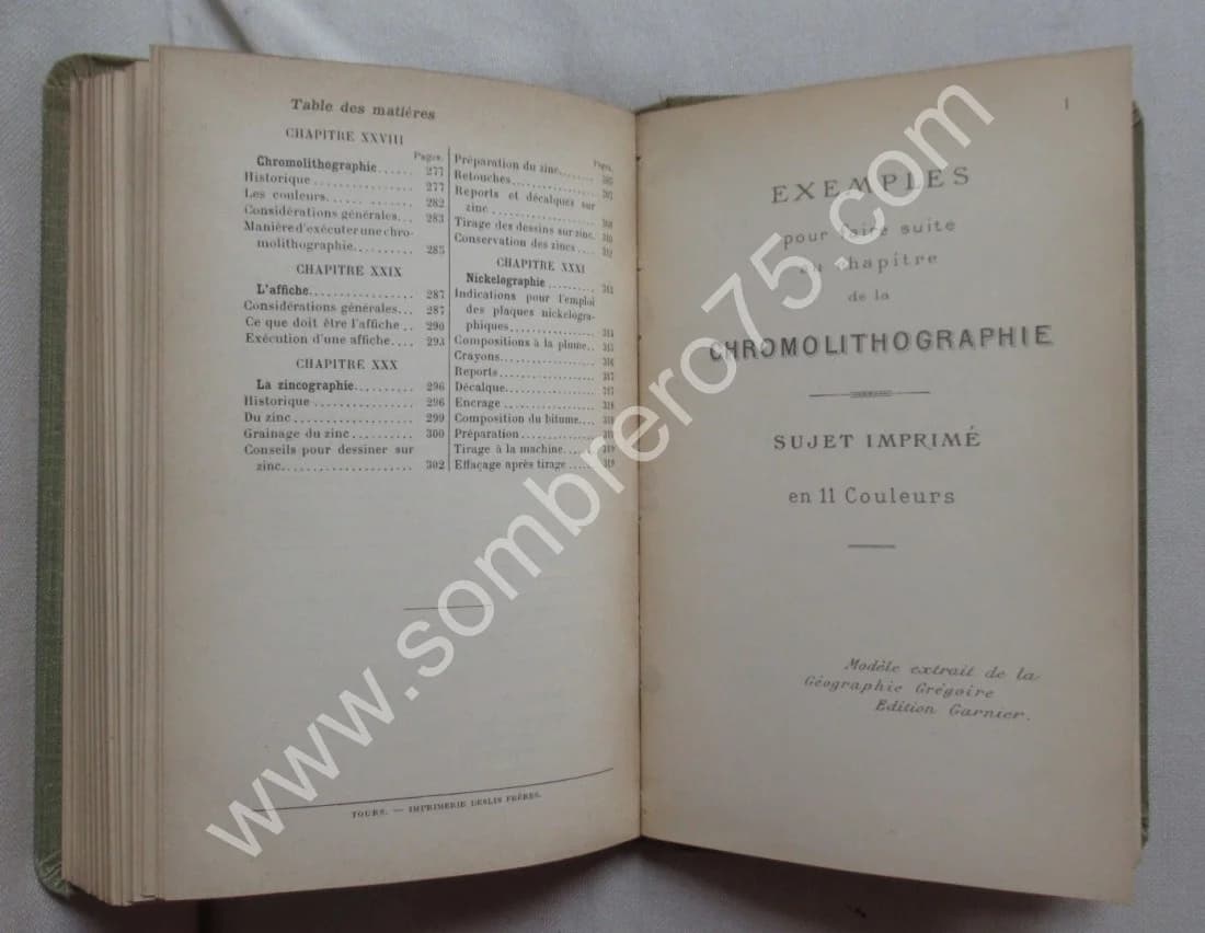 MAUROU et BROQUELET. Traité Complet de l'Art Lithographique. 1907 - Image 11