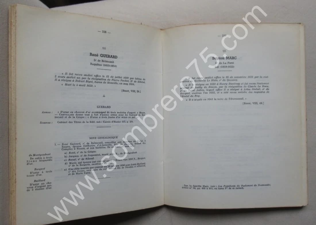 Les Conseillers du Parlement de Normandie sous Henri IV et Louis XIII 1594-1640. de Frondeville - Image 7