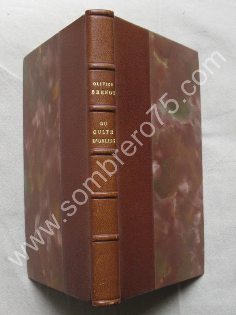 Découverte et Rénovation du Culte d'Oblinc. 1920