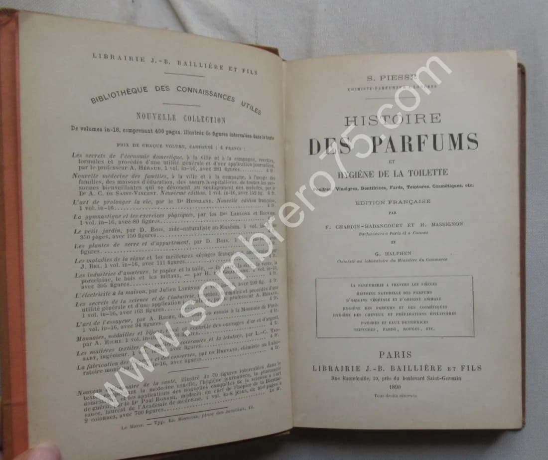Histoire des Parfums et Hygiène de la Toilette. 1890 - Image 3