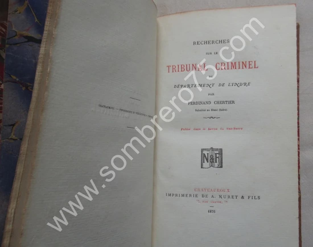 Recherches sur le Tribunal Criminel du Département de l'Indre - Image 5