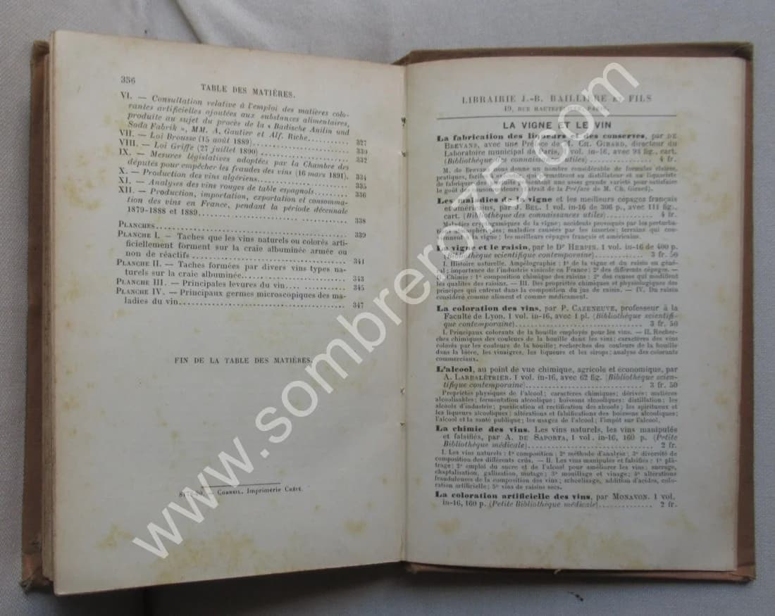 Sophistification et Analyse des Vins. 1891 - Image 12