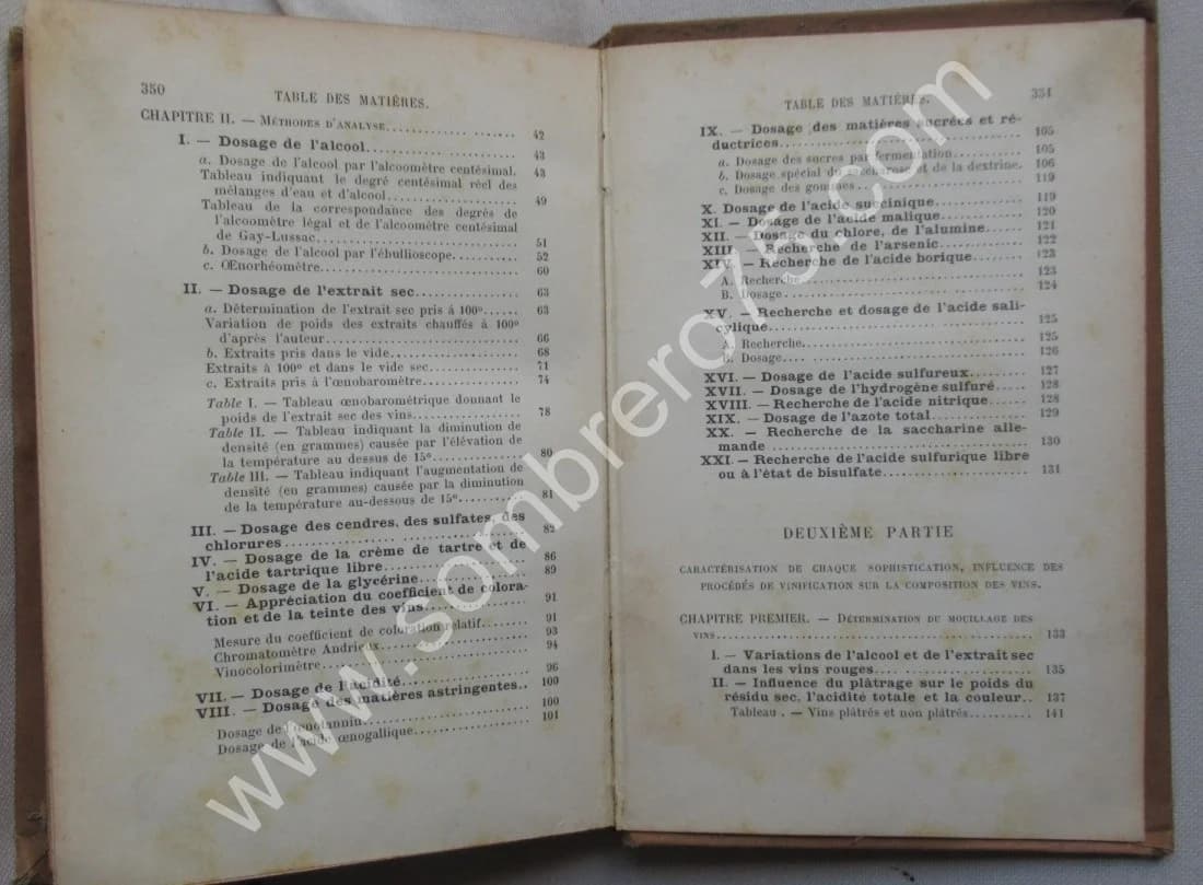 Sophistification et Analyse des Vins. 1891 - Image 9