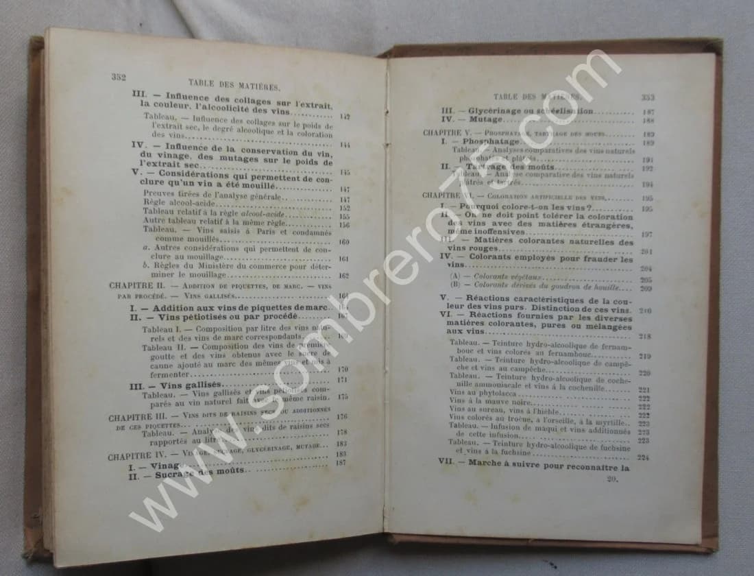 Sophistification et Analyse des Vins. 1891 - Image 10