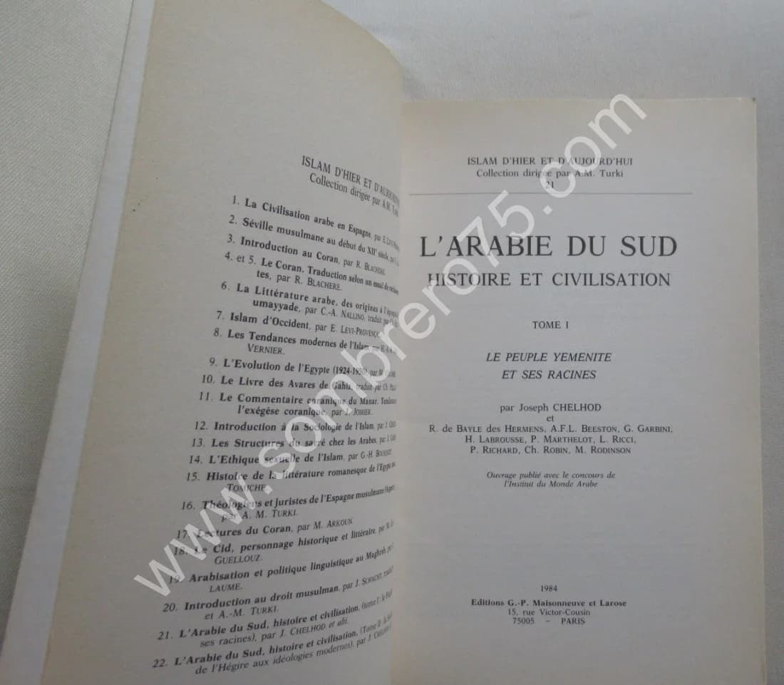L'Arabie du Sud Histoire et Civilisation- 3 Tomes - Image 3