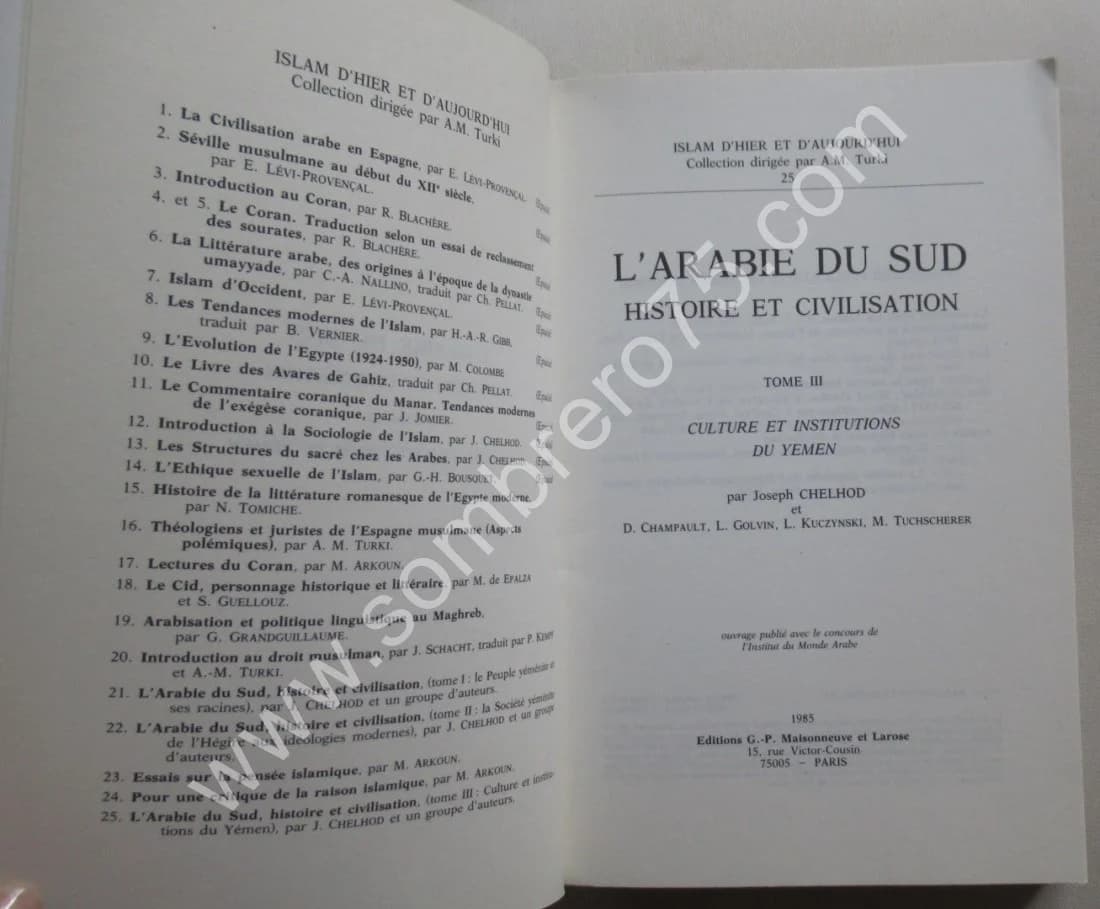 L'Arabie du Sud Histoire et Civilisation- 3 Tomes - Image 7