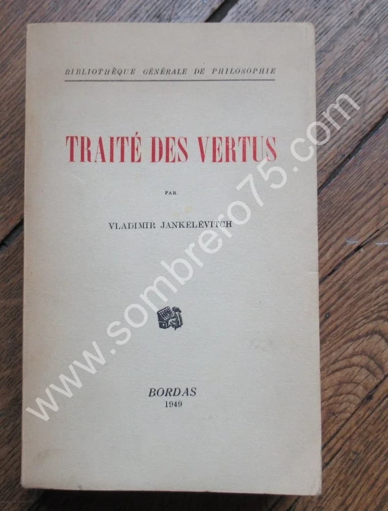 Traité des Vertus. 1949. E.O