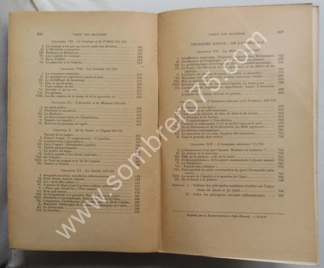 Traité des Vertus. 1949. E.O - Image 6