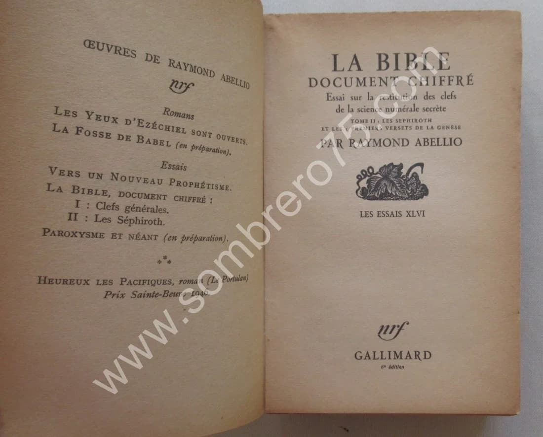 La Bible Document Chiffré. - 2 Tomes - Image 3