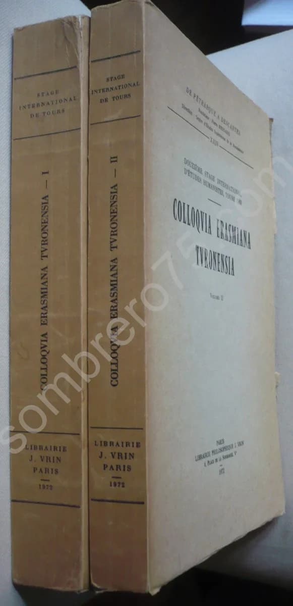 Colloquia Erasmiana Turonensia. 2 Volumes - Image 2