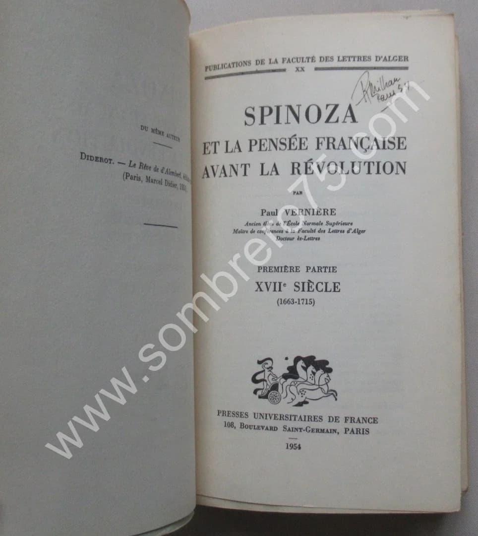 Spinoza et la Pensée Française avant la Révolution - 2 Tomes - Image 2