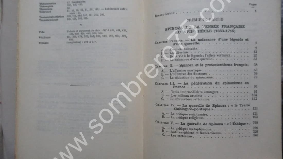 Spinoza et la Pensée Française avant la Révolution - 2 Tomes - Image 3