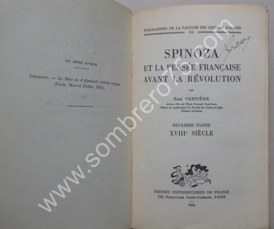 Spinoza et la Pensée Française avant la Révolution - 2 Tomes - Image 5