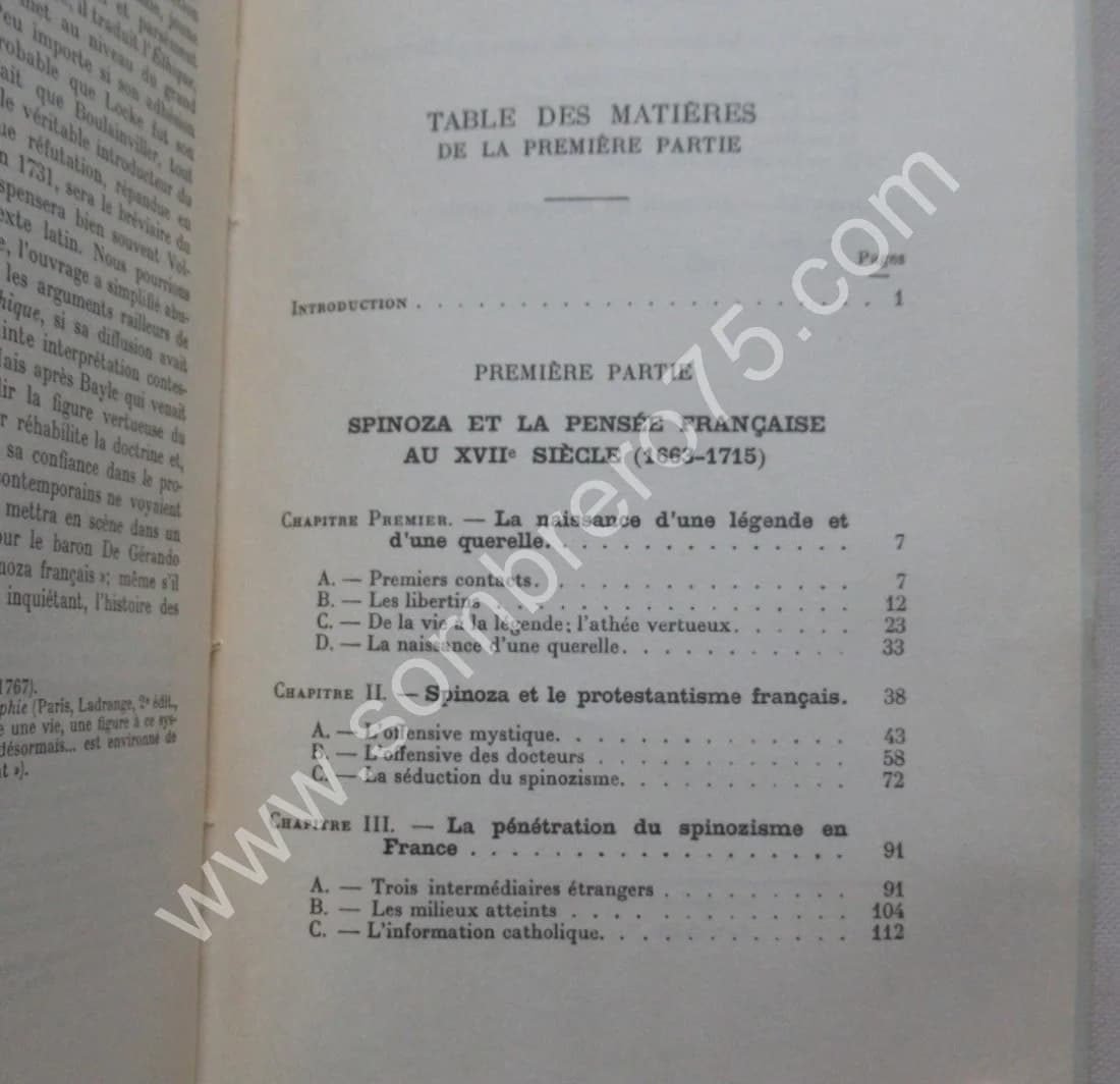 Spinoza et la Pensée Française avant la Révolution - 2 Tomes - Image 6
