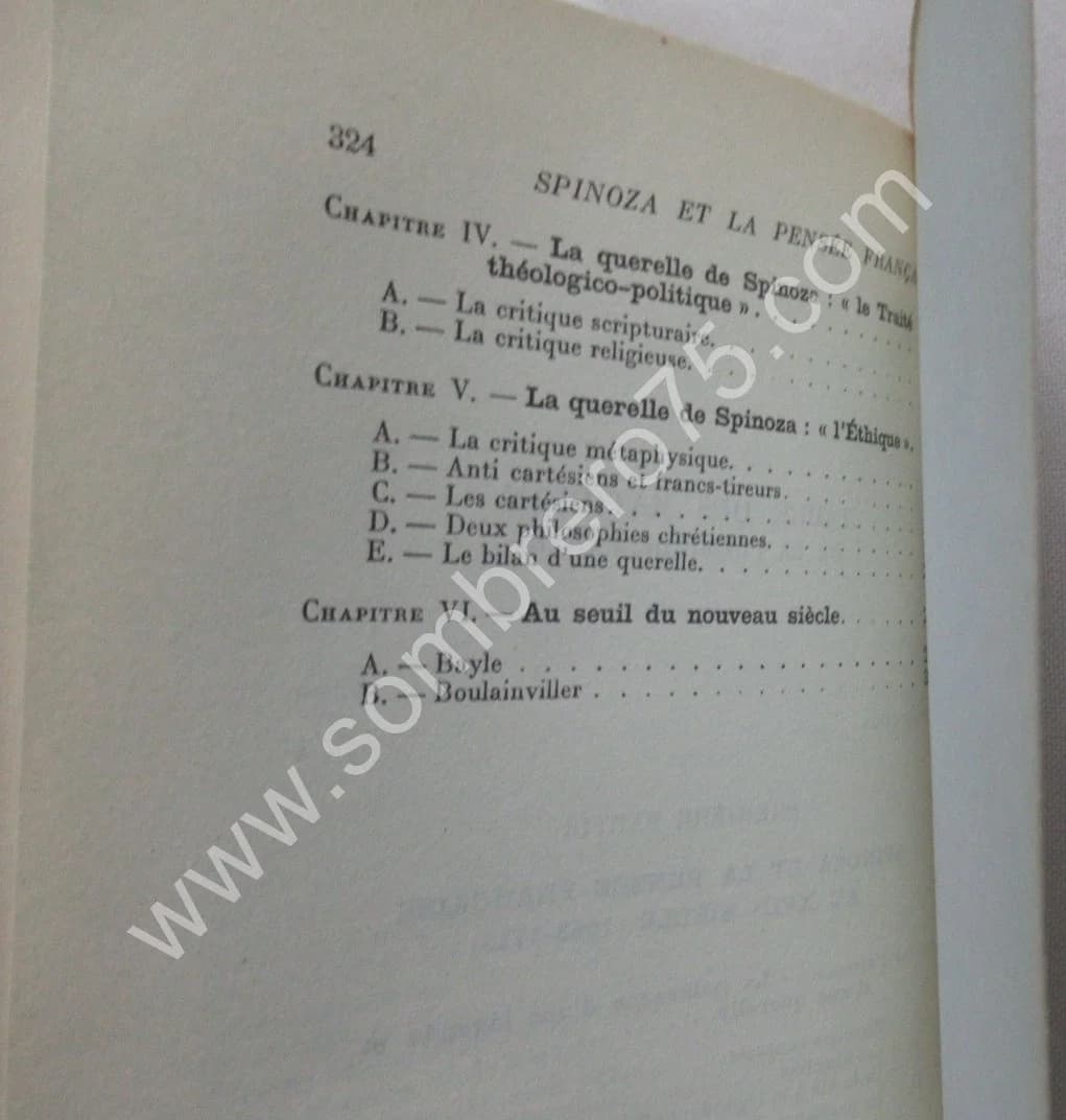 Spinoza et la Pensée Française avant la Révolution - 2 Tomes - Image 7