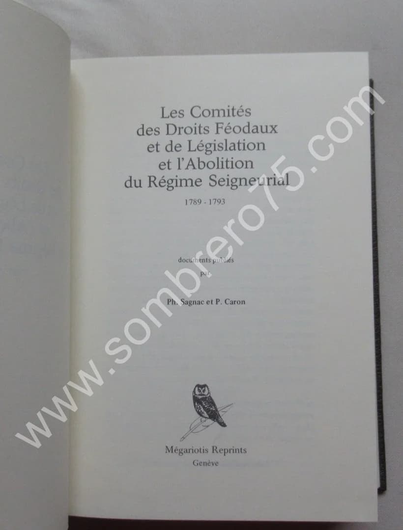 Les Comités des Droits Féodaux et de Législation et l'Abolition du Régime Seigneurial 1789-1793 - Image 2