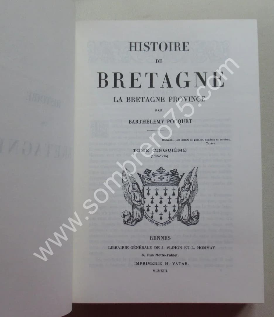 Arthur LE MOYNE DE LA BORDERIE. Histoire de Bretagne 6 Tomes - Image 12