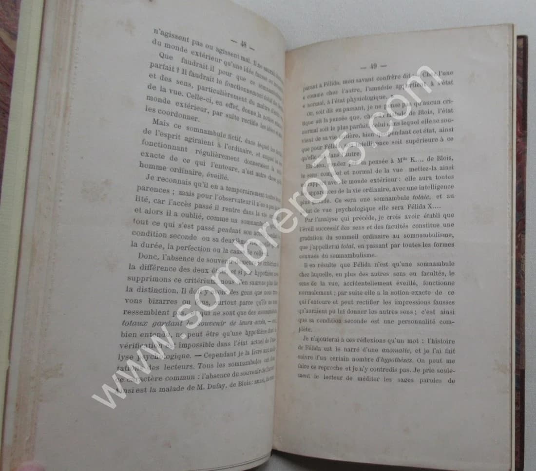 Amnésie Périodique ou Dédoublement de la Personnalité. DR AZAM. 1877 - Image 5