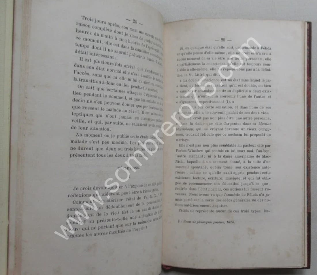 Amnésie Périodique ou Dédoublement de la Personnalité. DR AZAM. 1877 - Image 6