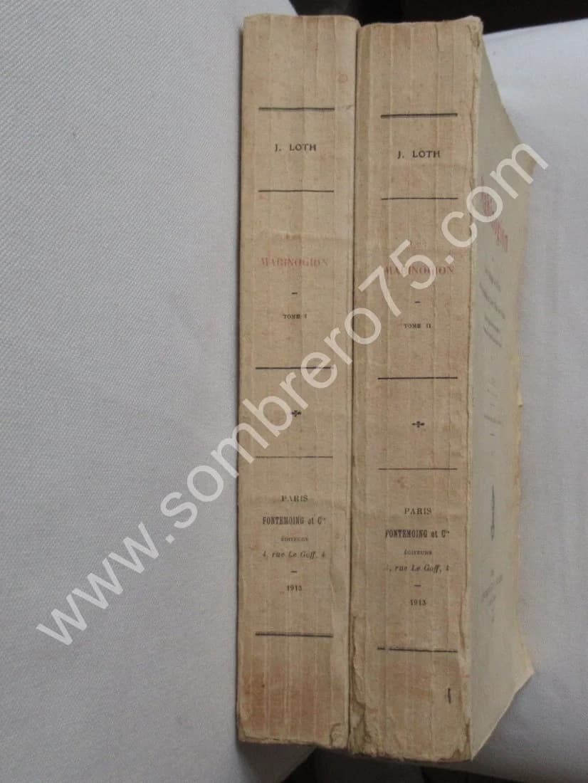 Pierre LOTH. Les Mabinogion du Livre Rouge de Hergest - 2 Tomes - Image 2