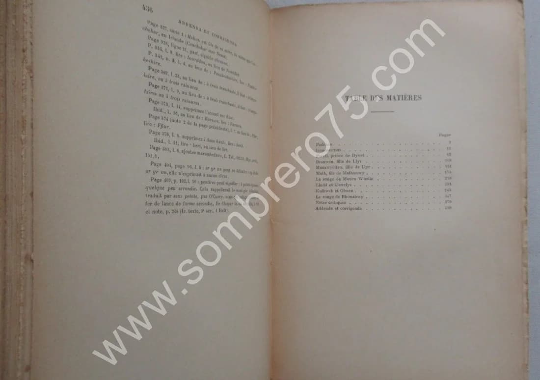 Pierre LOTH. Les Mabinogion du Livre Rouge de Hergest - 2 Tomes - Image 4