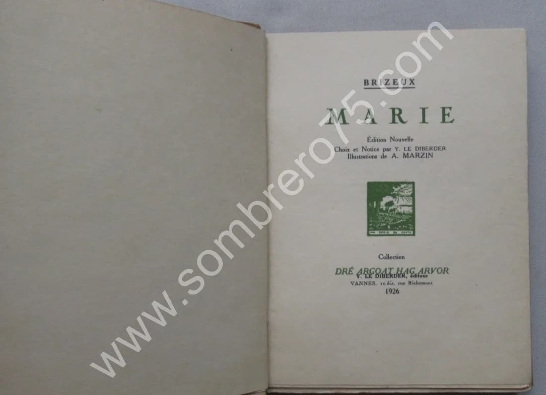 Marie 1926. Illustrations Armand MARZIN. Tirage Japon - Image 3