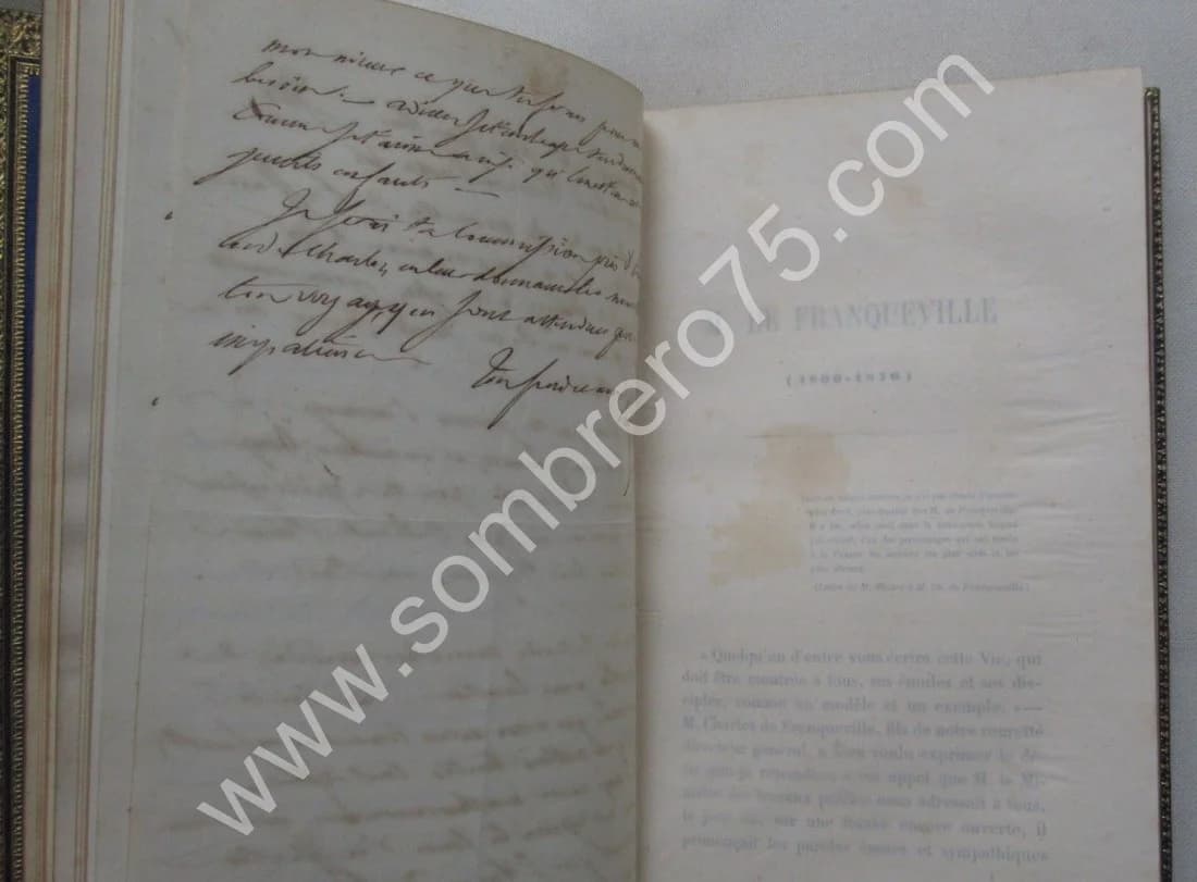 M. F. JACQMIN. M. de Franqueville. Sa Vie et ses Travaux. 1877 - Image 9