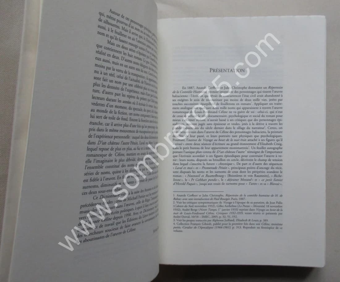 Dictionnaire des Personnages des Noms de Personnes...Louis Ferdinand CELINE - Image 3