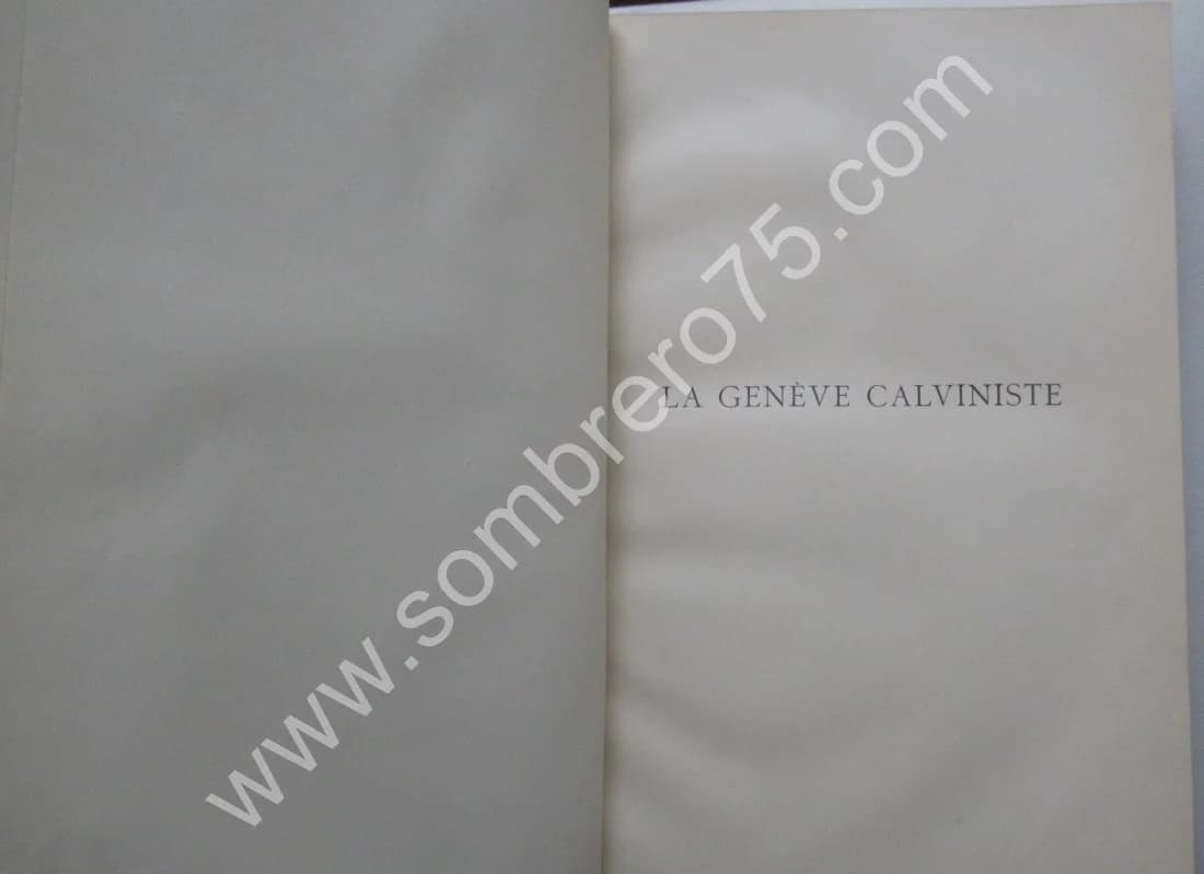 E. DOUMERGUE. La Genève Calviniste. 1905 - Image 8