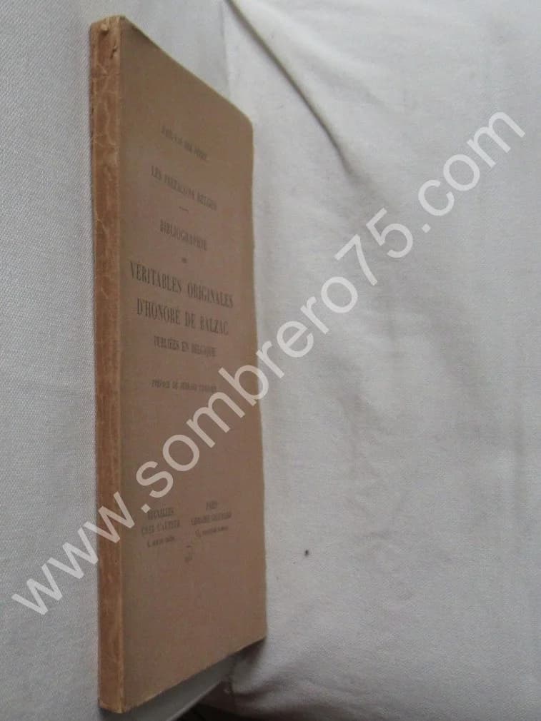 P. Van der Perre. Bibliographie des Véritables Originales d'Honoré de Balzac - Image 2